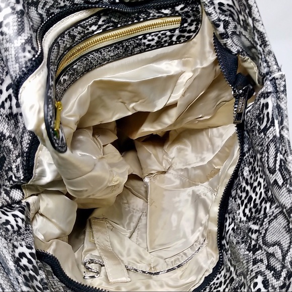 Amrita Singh Snakeskin Tote Black & White - Picture 5 of 5